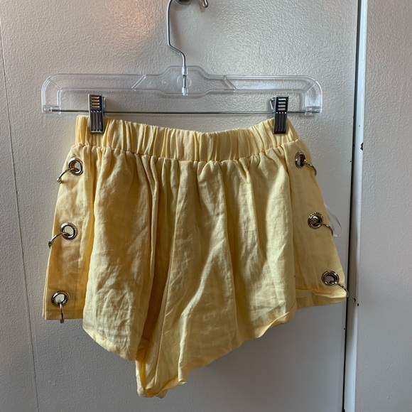 MILLAU SIDE LOOP GROMMET LINEN SHORT - Picture 2 of 6